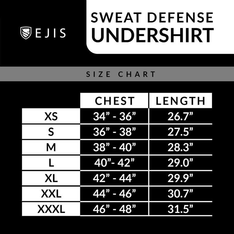 Ejis Sweatproof Undershirt for Men | Crew Neck Cotton | Classic Fit T Shirt with Sweat Pads | Odor Resistant | Blocks Sweat (X-Small, White) - Image 5